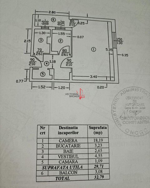 Obor Garsoniera in bloc mixt- Metrou Obor